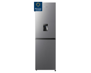 Fridgemaster MC55240DES 174.3x55cm 252L Silver Fridge Freezer with Water Dispenser