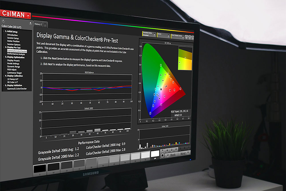 calman calibration screen